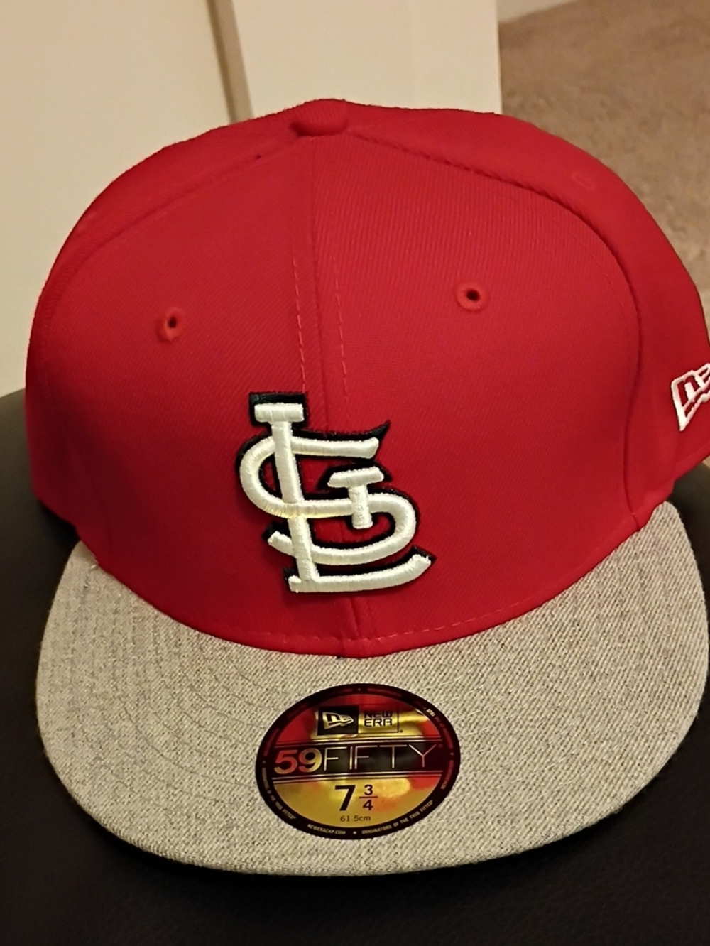 New Era Red and Gray St. Louis Cardinals Fitted Cap